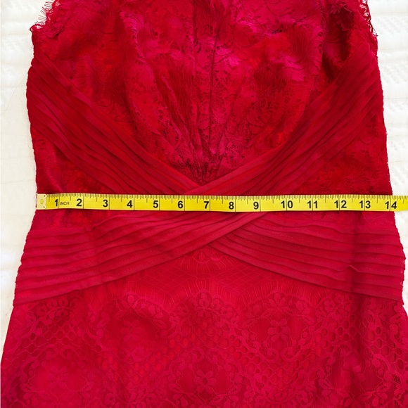 Tadashi Shoji Scarlet Lace Midi Dress - Picture 10 of 11